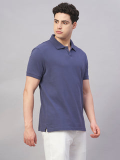 Men's 100% Cotton Regular Fit Tshirt Marine