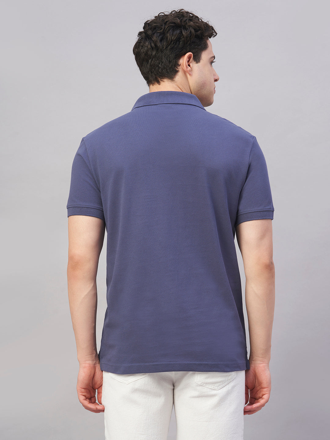 Men's Marine 100% Cotton Regular Fit Tshirt