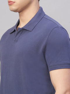 Men's 100% Cotton Regular Fit Tshirt Marine