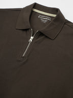 Men's Brown 100% Cotton Regular Fit Tshirt