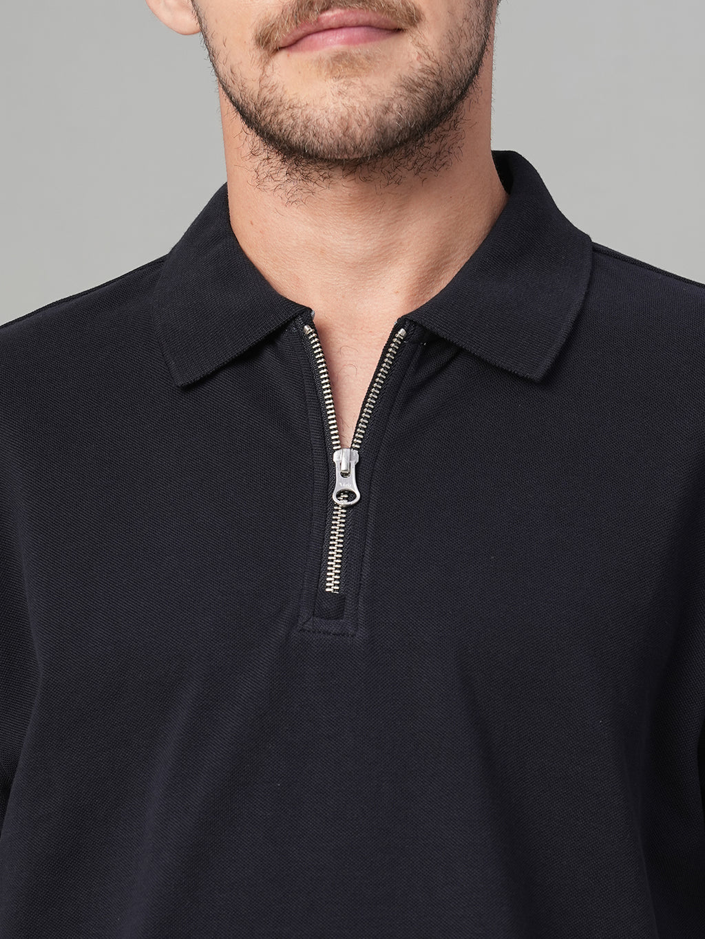 Men's Navy 100% Cotton Regular Fit Tshirt