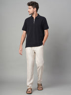 Men's Navy 100% Cotton Regular Fit Tshirt