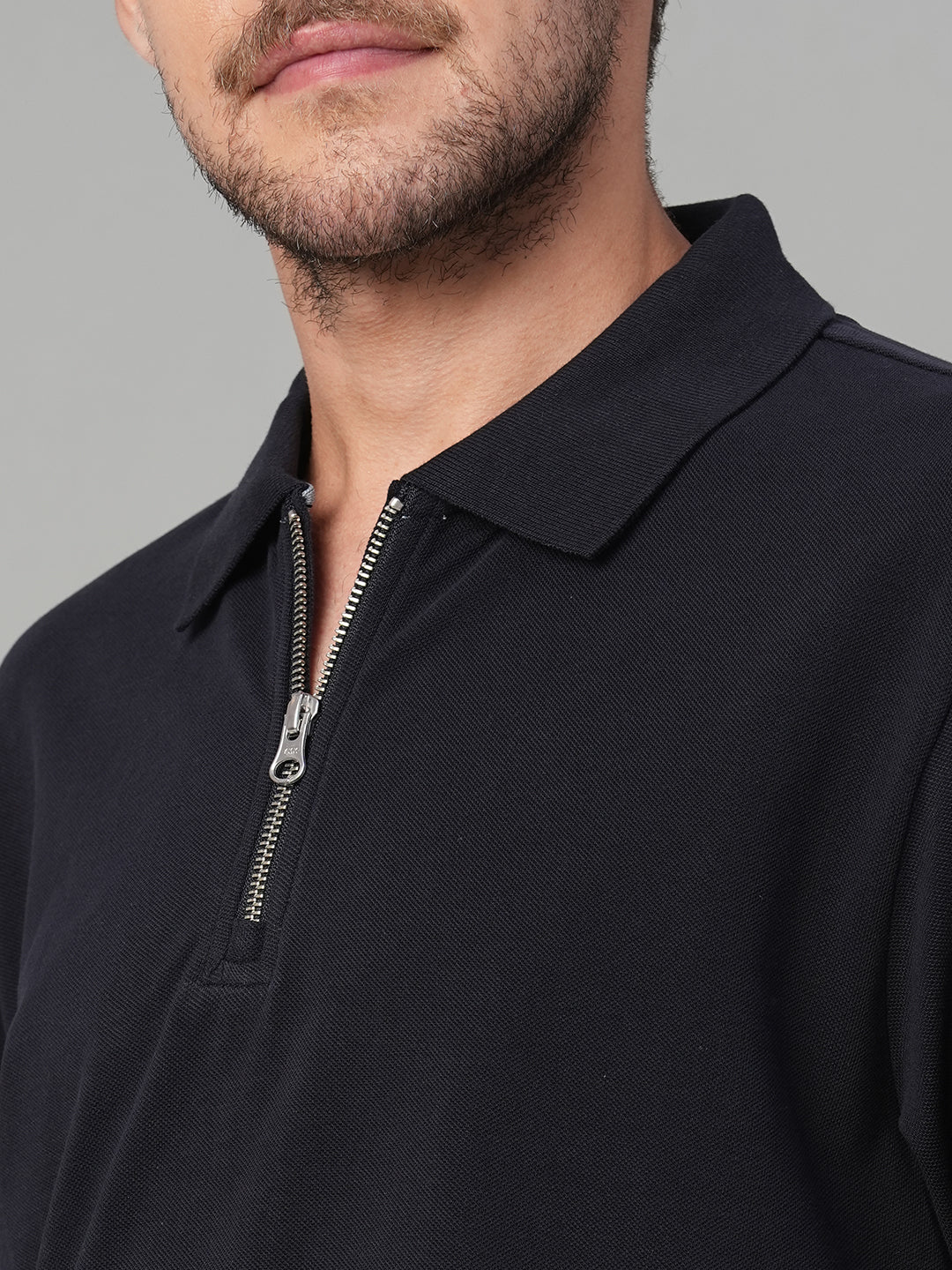 Men's Navy 100% Cotton Regular Fit Tshirt