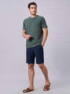 Men's Green 100% Organic Cotton Regular Fit Tshirt