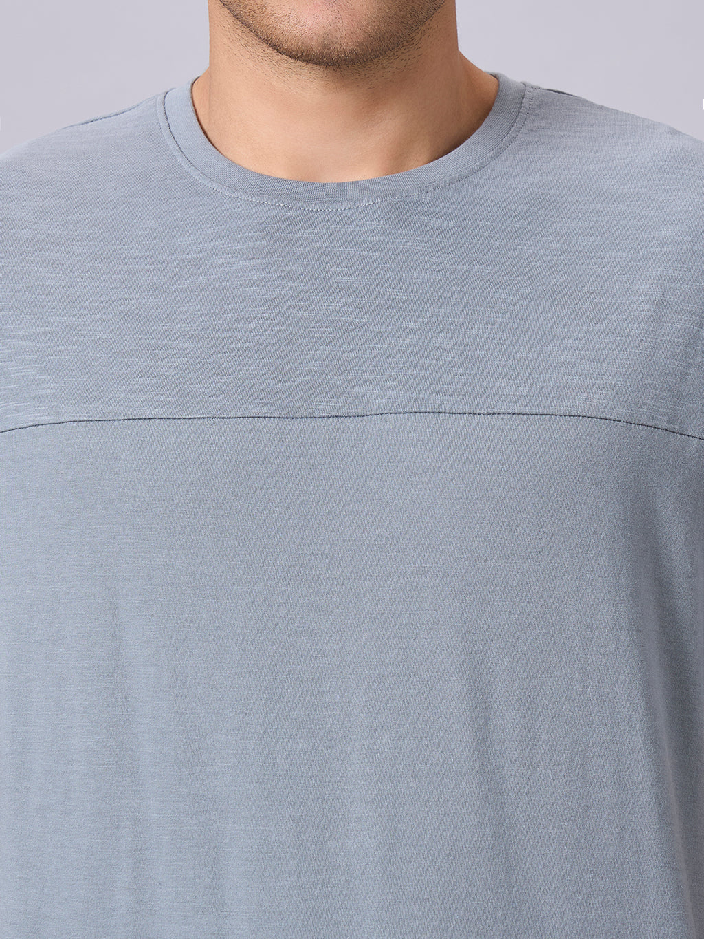 Men's Grey 100% Organic Cotton Regular Fit Tshirt