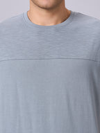 Men's Grey 100% Organic Cotton Regular Fit Tshirt