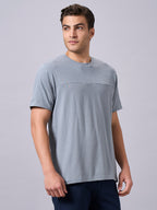 Men's Grey 100% Organic Cotton Regular Fit Tshirt