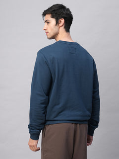 Men's Organic Cotton Regular Fit Sweatshirt Blue