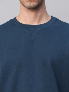 Men's Organic Cotton Regular Fit Sweatshirt Blue