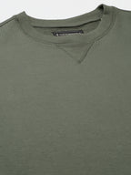 Men's Olive Organic Cotton Regular Fit Sweatshirt