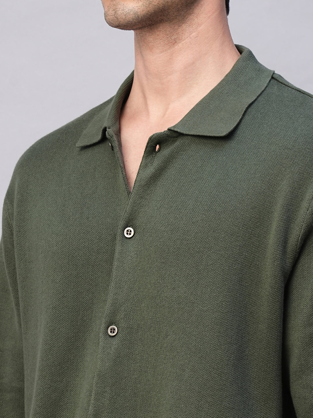 Men's Green 100% Cotton Regular Fit Tshirt