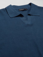 Men's Blue 100% Cotton Regular Fit Tshirt