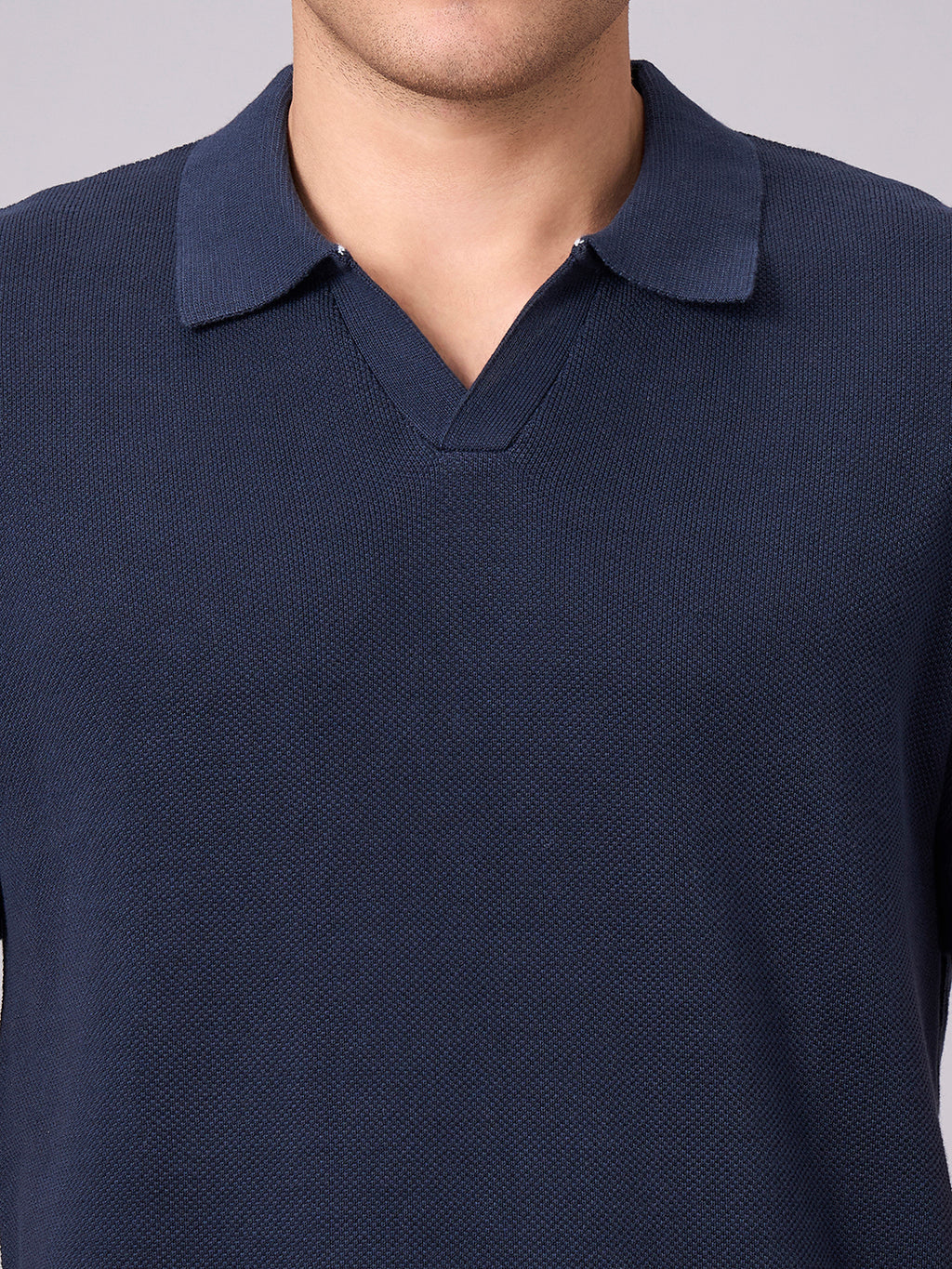 Men's Navy 100% Cotton Regular Fit Tshirt