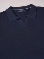 Men's Navy 100% Cotton Regular Fit Tshirt