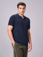 Men's Navy 100% Cotton Regular Fit Tshirt