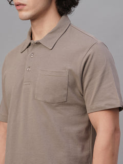 Men’s Cotton Regular Fit T-Shirt Khaki