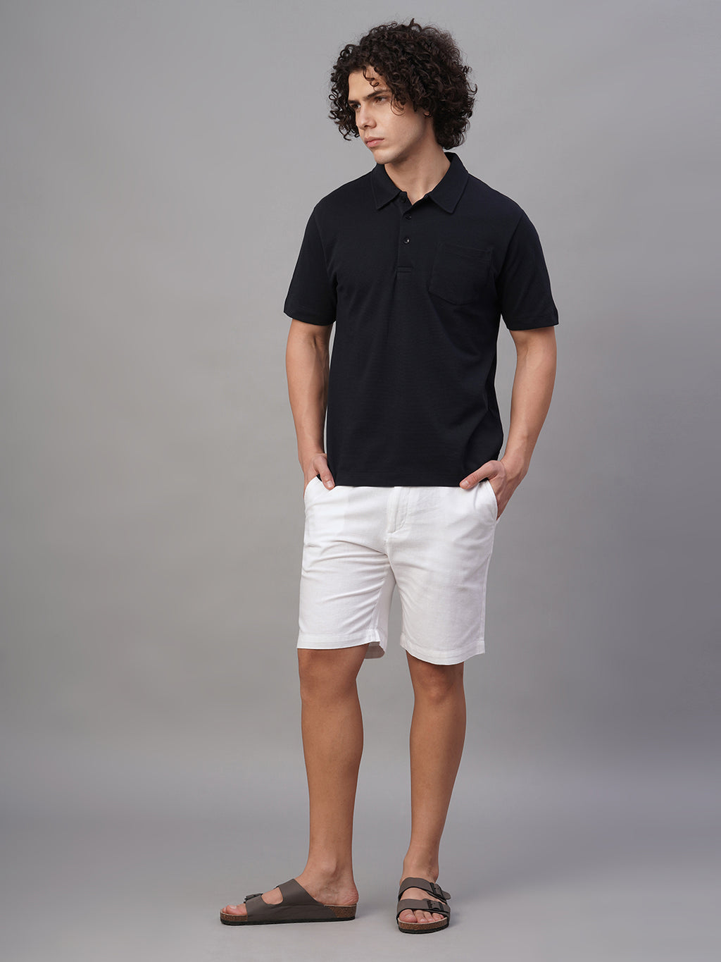 Men's Navy 100% Cotton Regular Fit Tshirt