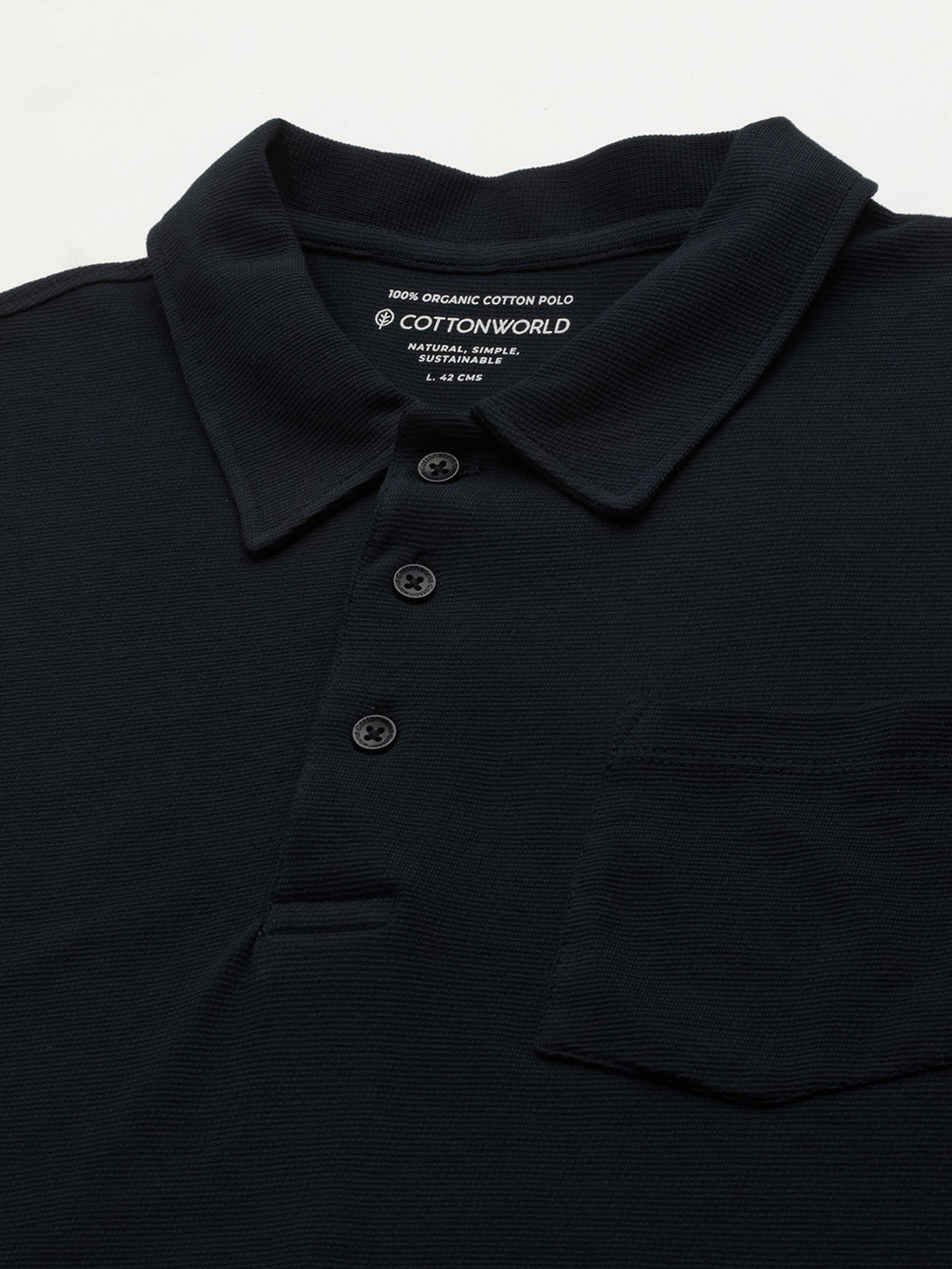 Men's Navy 100% Cotton Regular Fit Tshirt