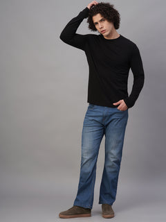 Men's Cotton Bamboo Elastane Slim Fit Tshirt Black