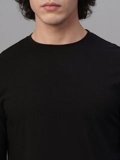 Men's Cotton Bamboo Elastane Slim Fit Tshirt Black