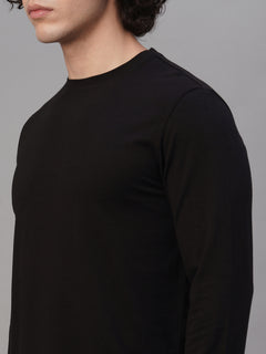 Men's Cotton Bamboo Elastane Slim Fit Tshirt Black