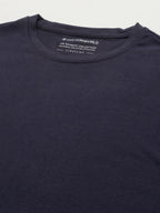 Men's Navy Cotton Bamboo Elastane Slim Fit Tshirt