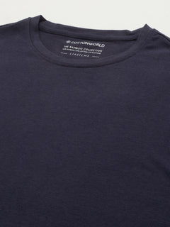 Men's Cotton Bamboo Elastane Slim Fit Tshirt Navy