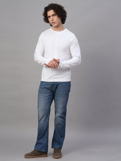 Men's Cotton Bamboo Elastane Slim Fit Tshirt White