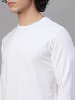 Men's Cotton Bamboo Elastane Slim Fit Tshirt White