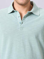 Men's Green 100% Organic Cotton Regular Fit Tshirt