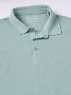 Men's Green 100% Organic Cotton Regular Fit Tshirt