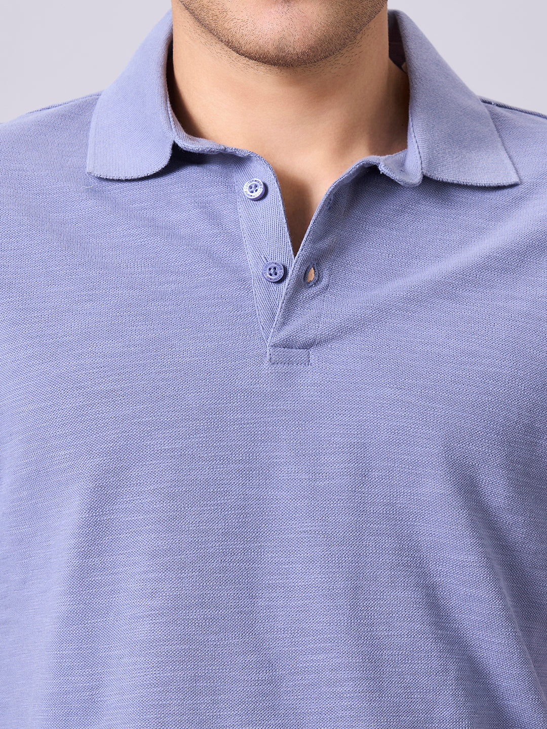 Men's Lavender 100% Organic Cotton Regular Fit Tshirt