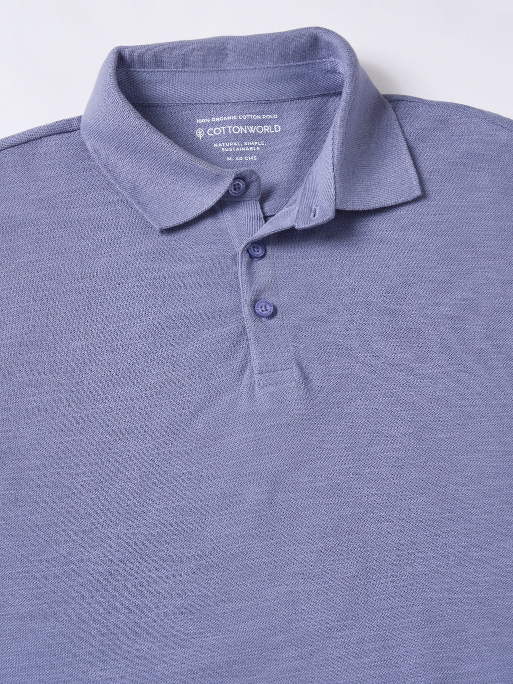 Men's Lavender 100% Organic Cotton Regular Fit Tshirt