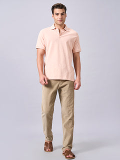 Men’s Organic Cotton Regular Fit T-Shirt Peach