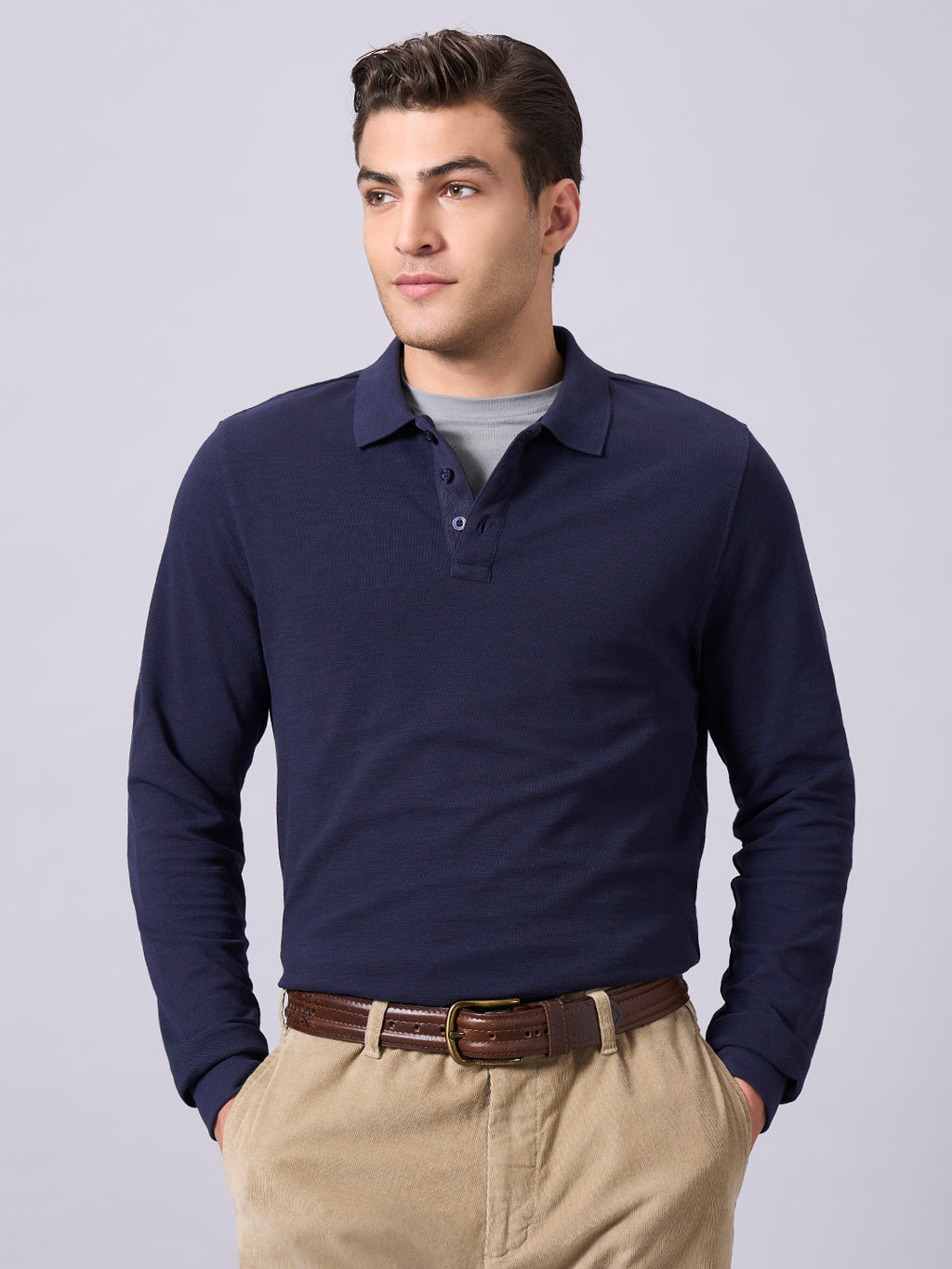 Men's Navy 100% Organic Cotton Regular Fit Tshirt