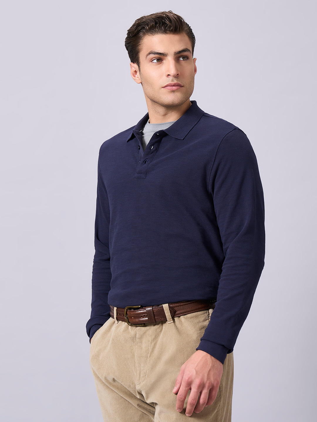 Men's Navy 100% Organic Cotton Regular Fit Tshirt