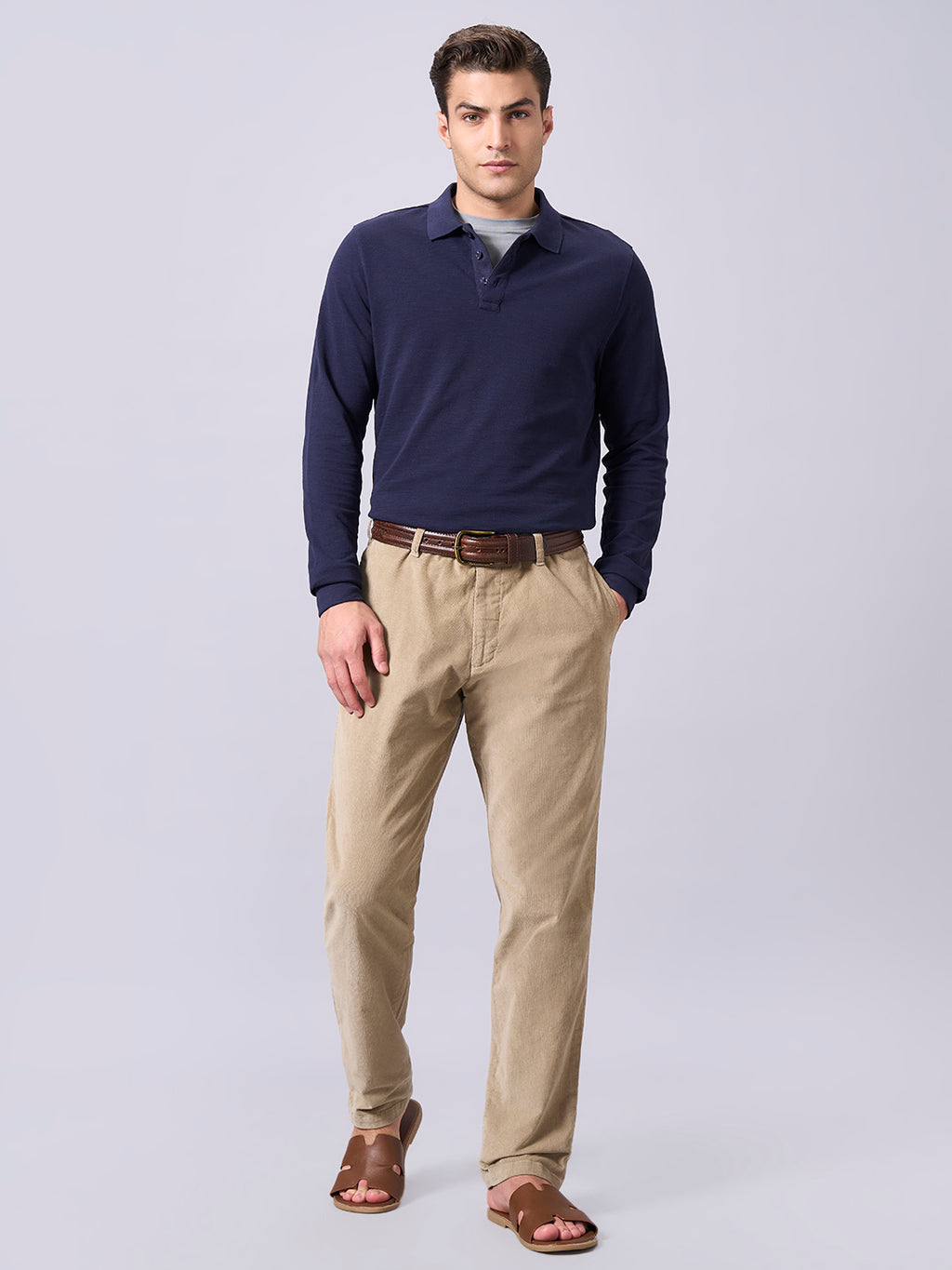Men's Navy 100% Organic Cotton Regular Fit Tshirt