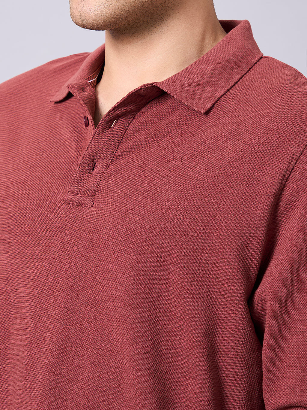 Men's Red 100% Organic Cotton Regular Fit Tshirt
