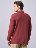 Men's Red 100% Organic Cotton Regular Fit Tshirt