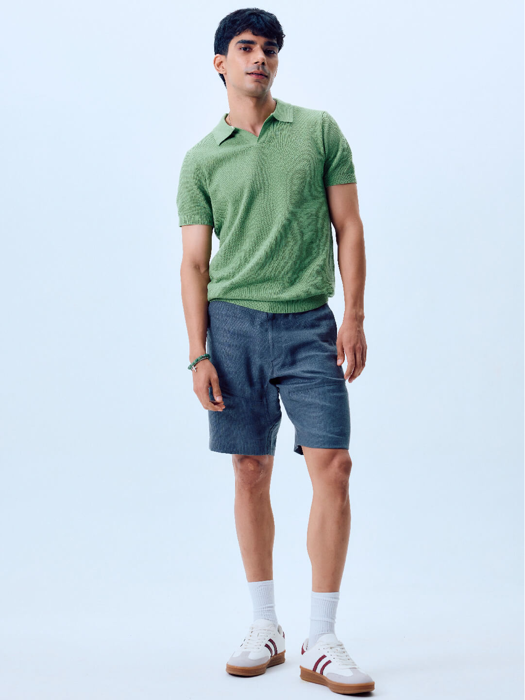 Men's Green 100% Cotton Regular Fit Tshirt