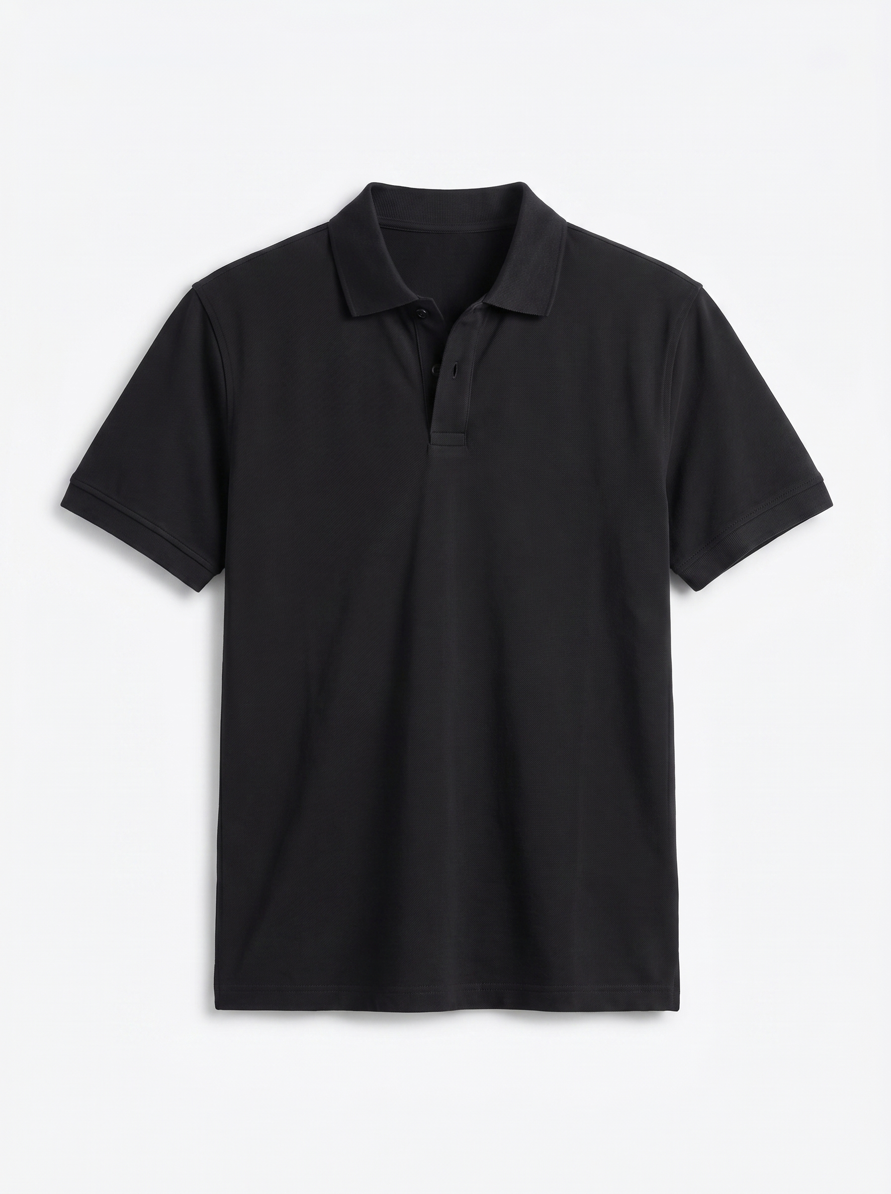 Men's Black Cotton Elastane Slim Fit Tshirt