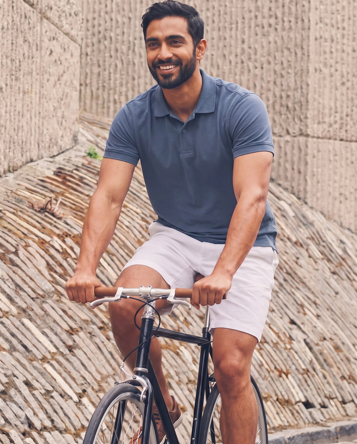 Men's 100% Organic Cotton Regular Fit Tshirt Blue