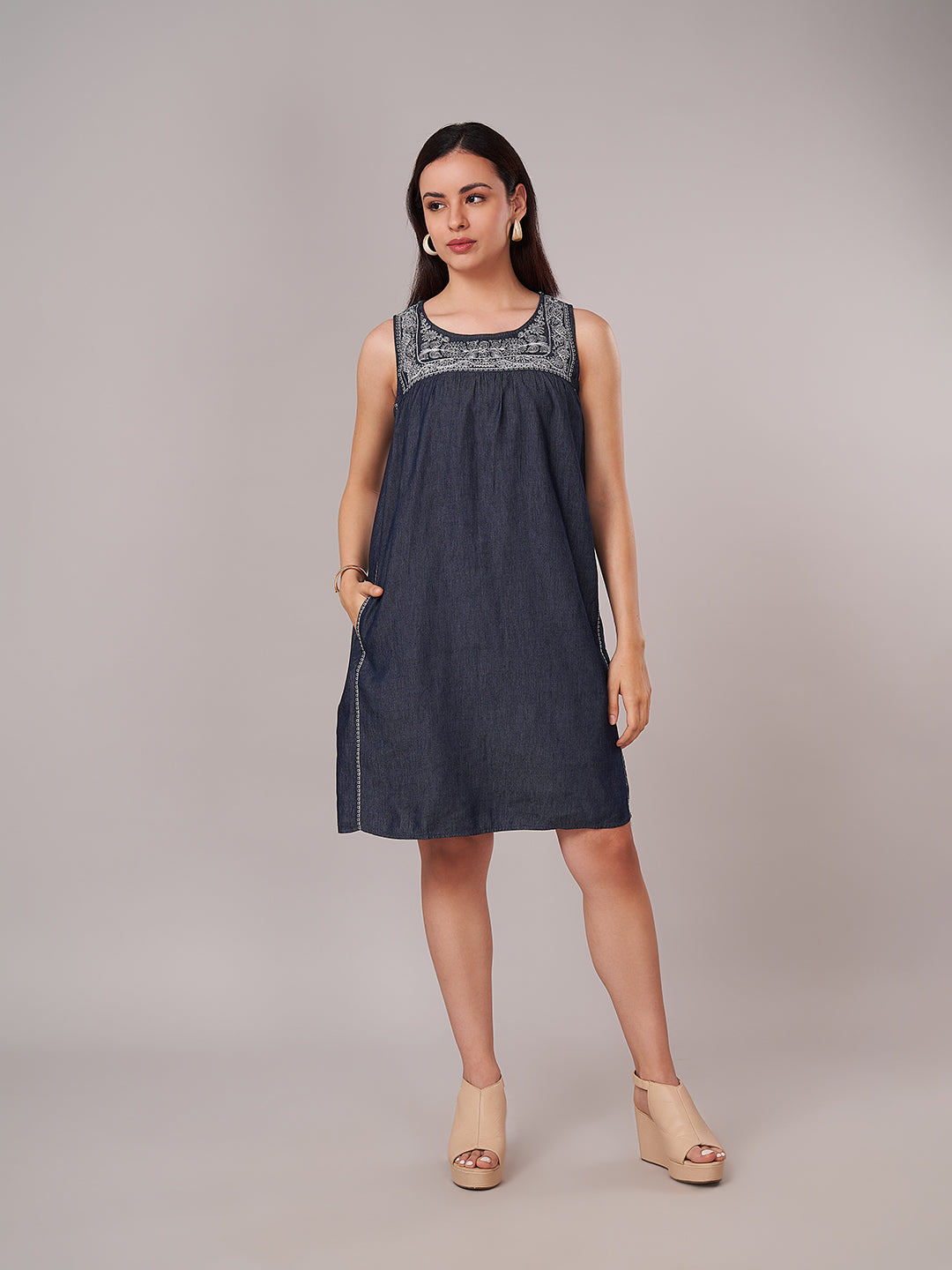 Women's 100% Cotton Regular Fit Dress Denim