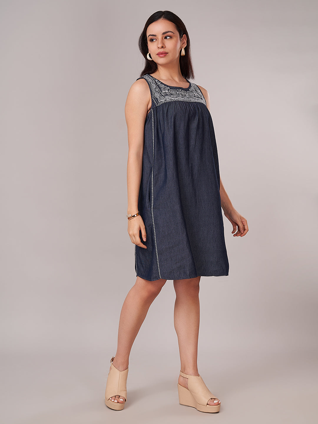 Women's 100% Cotton Regular Fit Dress Denim
