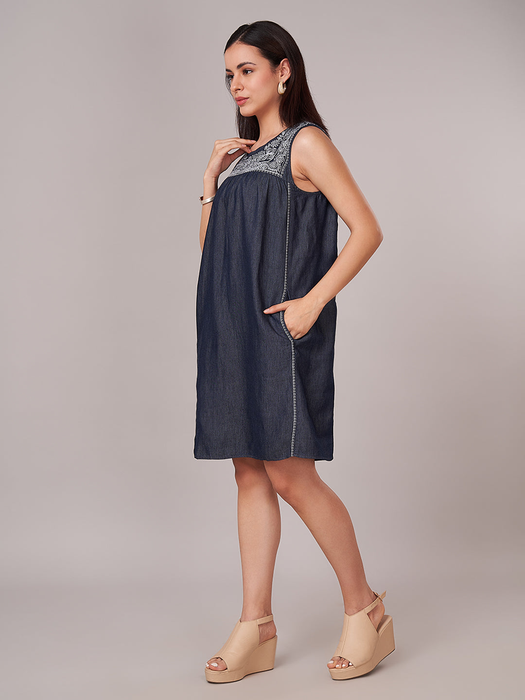 Women's 100% Cotton Regular Fit Dress Denim