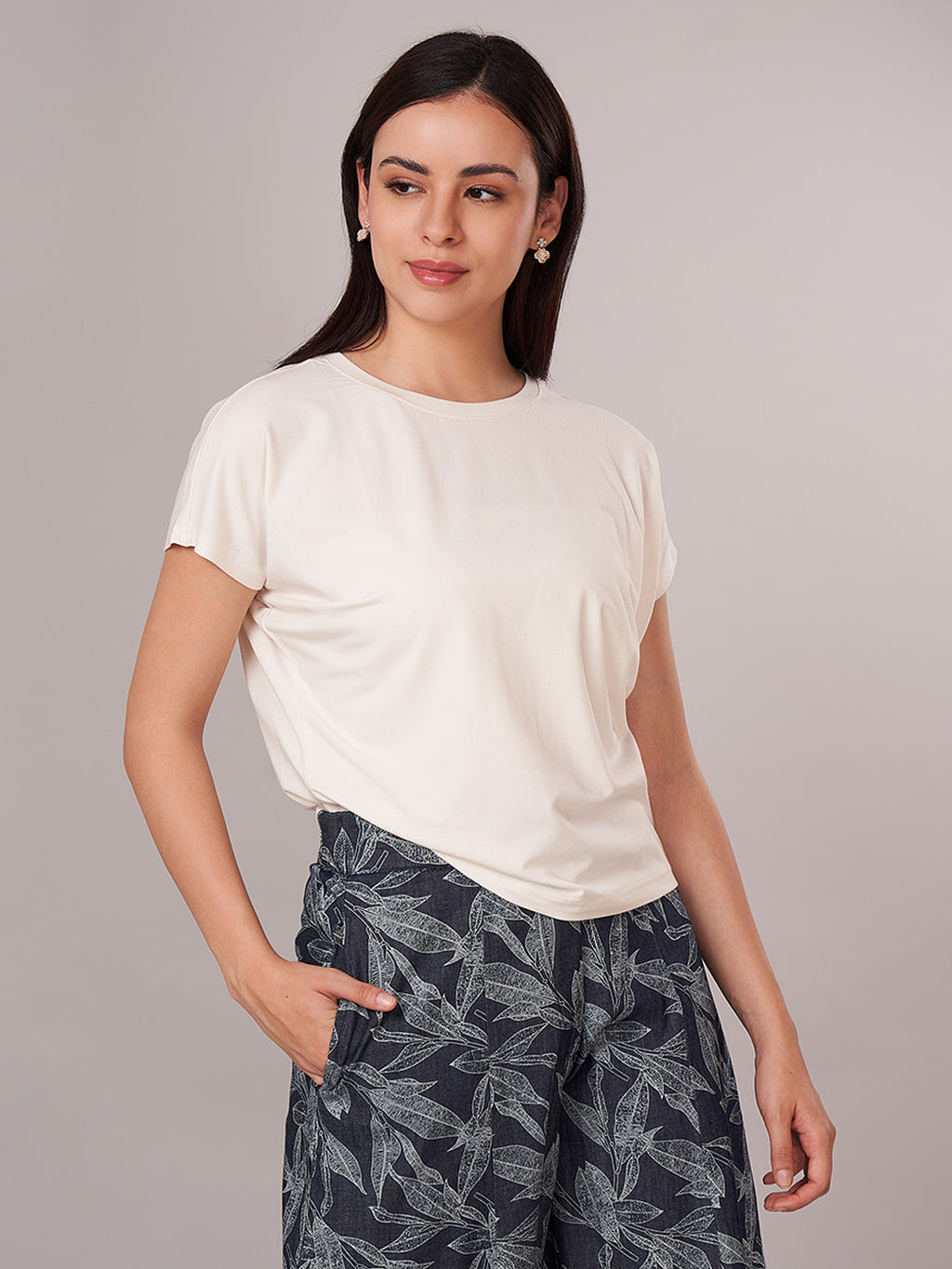 Women's Bamboo Regular Fit Tshirt Natural