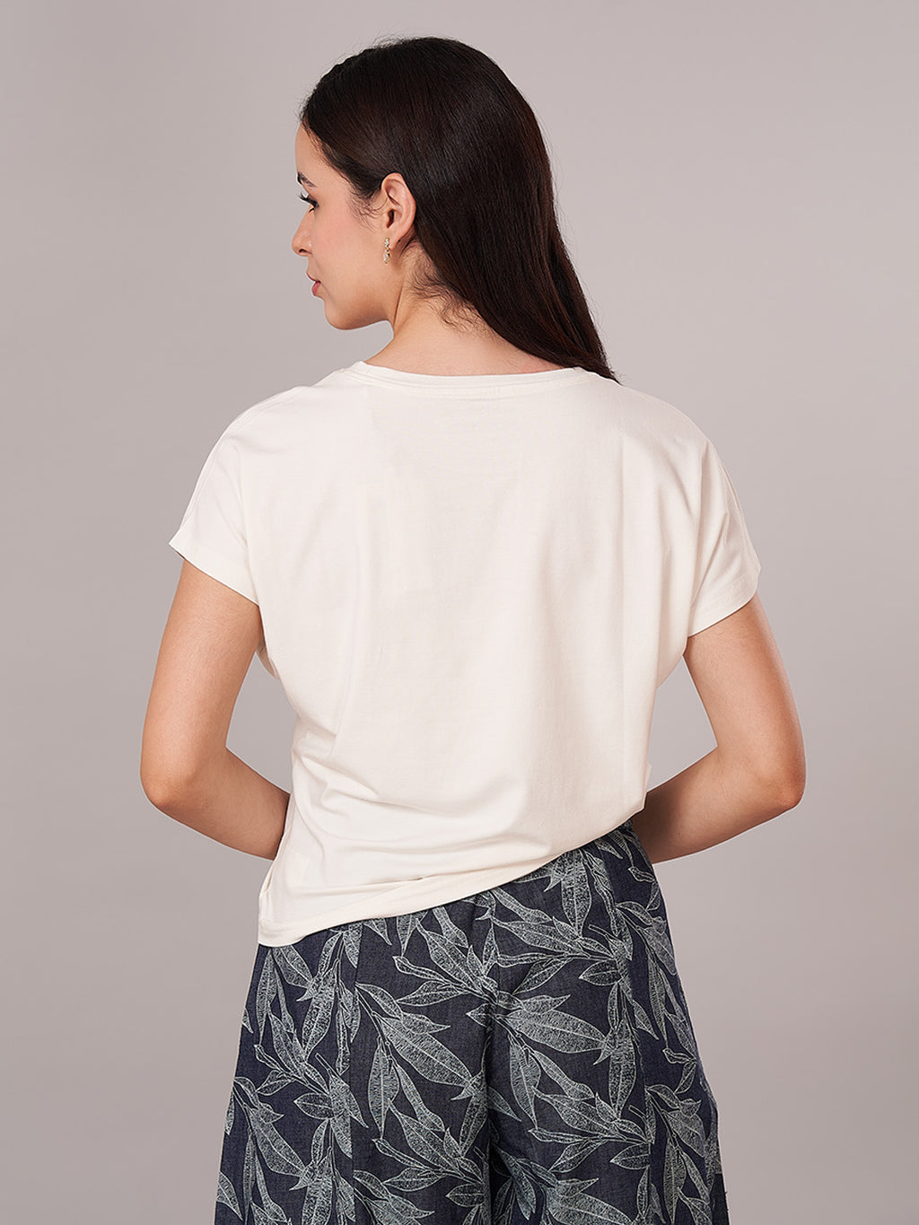 Women's Bamboo Regular Fit Tshirt Natural