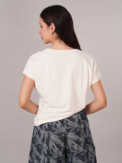 Women's Bamboo Regular Fit Tshirt Natural