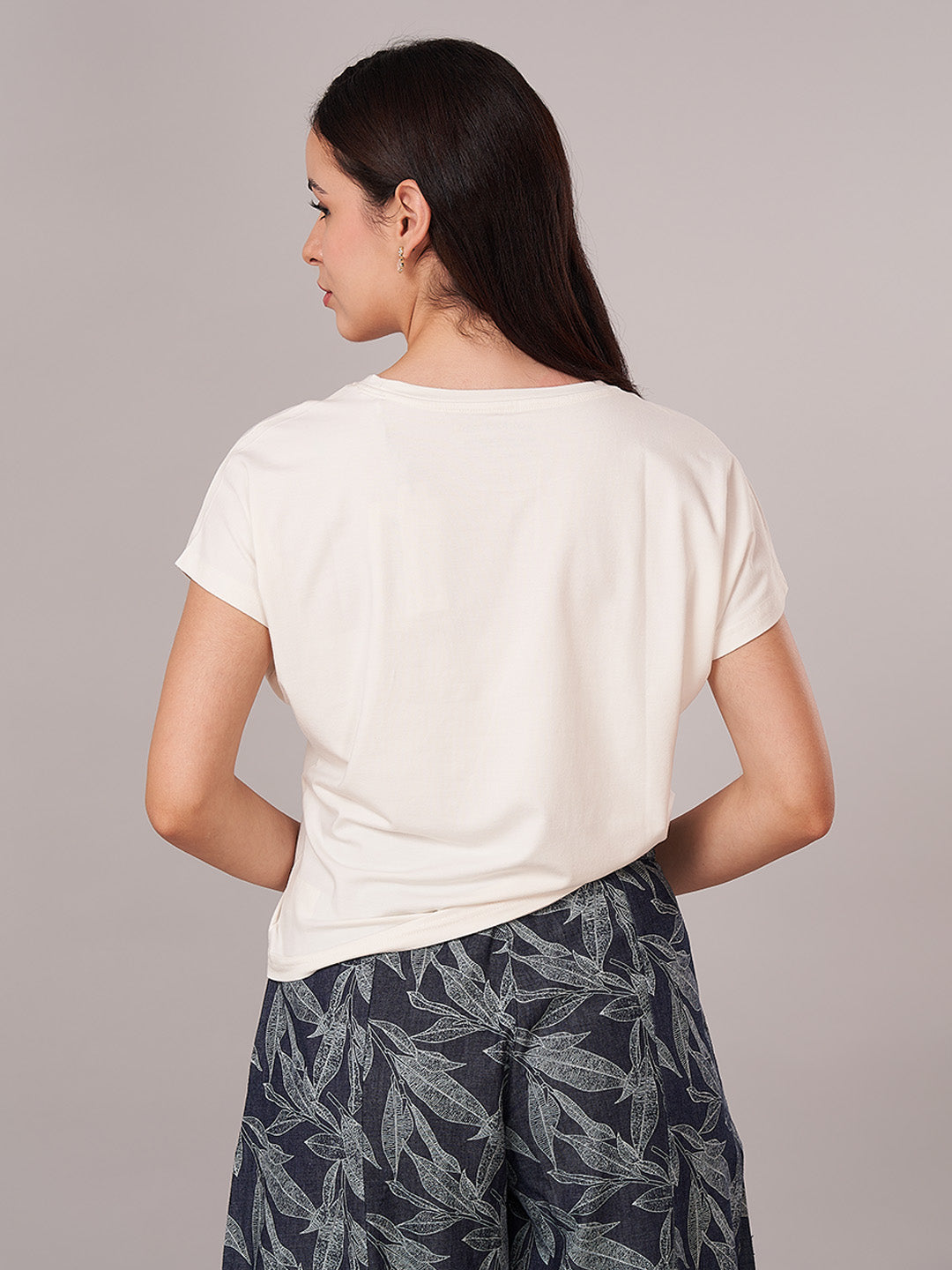 Women's Bamboo Regular Fit Tshirt Natural