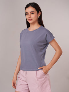 Women's Bamboo Regular Fit Tshirt Lavender